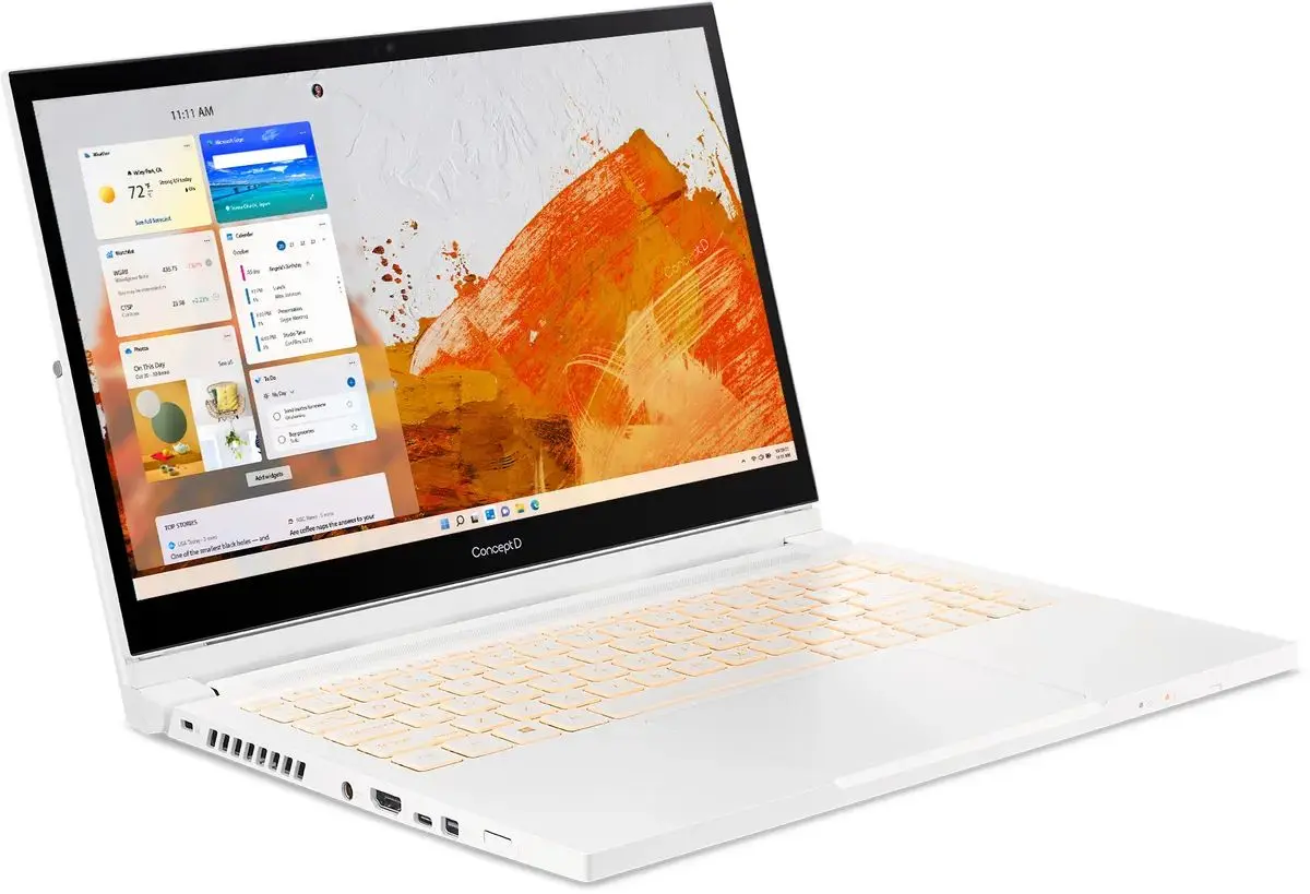 Ноутбук Acer ConceptD 3 Ezel CC315-73G-508U Intel Core i5-11400H 16GB DDR4/512GB SSD (White)
