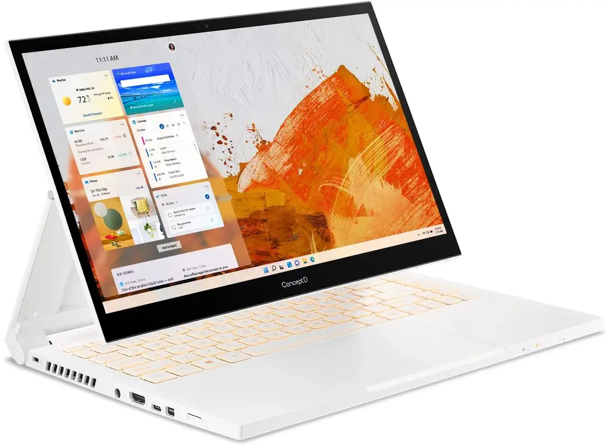 Ноутбук Acer ConceptD 3 Ezel CC315-73G-508U Intel Core i5-11400H 16GB DDR4/512GB SSD (White)