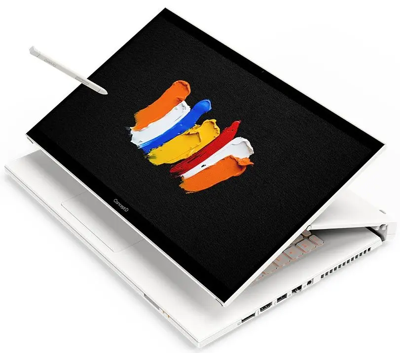 Ноутбук Acer ConceptD 3 Ezel CC315-73G-70EJ Intel Core i7-11800H 16GB DDR4/1TB SSD (White)