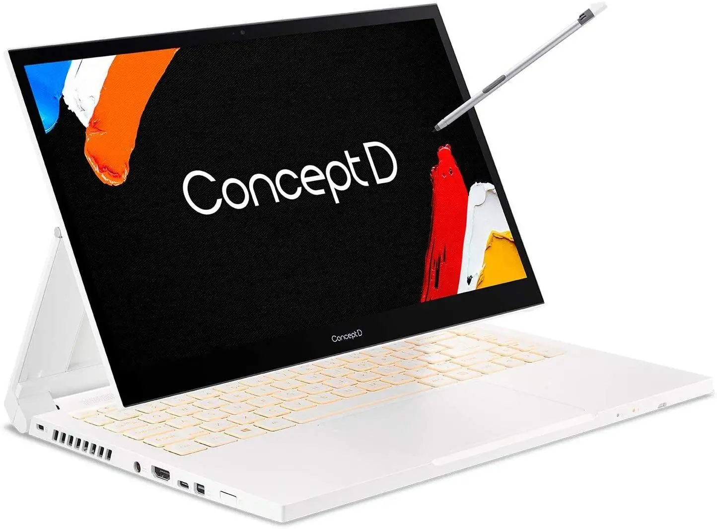 Laptop Acer ConceptD 3 Ezel CC315-73G Intel Core i7-11800H 16GB DDR4/1TB SSD W10Pro (White)