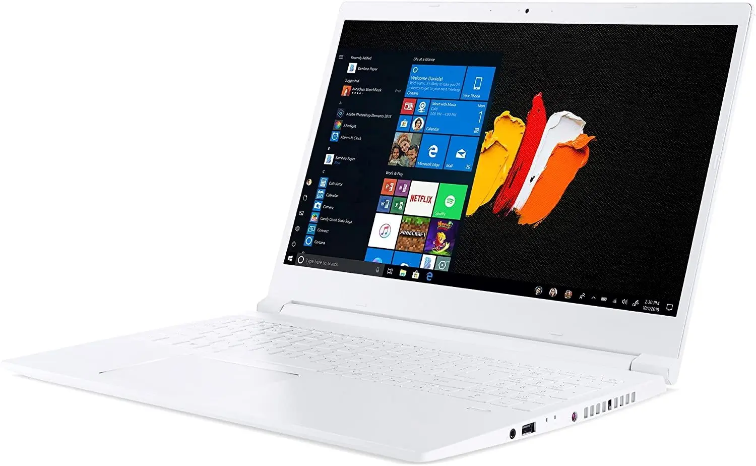 Laptop Acer ConceptD 3 Pro CN315-71P-58N0 Intel Core i5-9300H 16GB DDR4/512GB SSD W10Pro Repack (White)