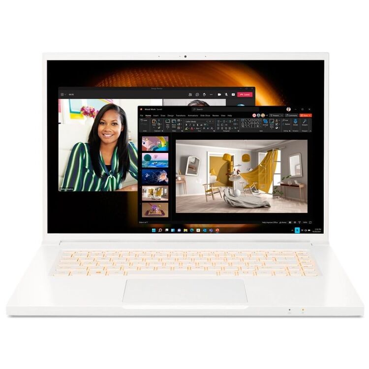 Laptop Acer ConceptD 3 Pro NX.C6VEU.005 Intel Core i7 11800H 16GB DDR4/1TB SSD (White)