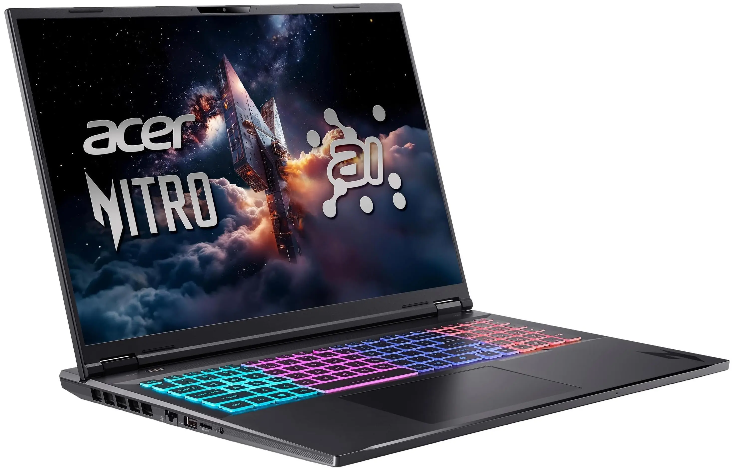 Ноутбук Acer Nitro Lite 18 AI AN18-61 Ryzen AI 7 350 32GB/2TB Linux eShell (Obsidian Black)