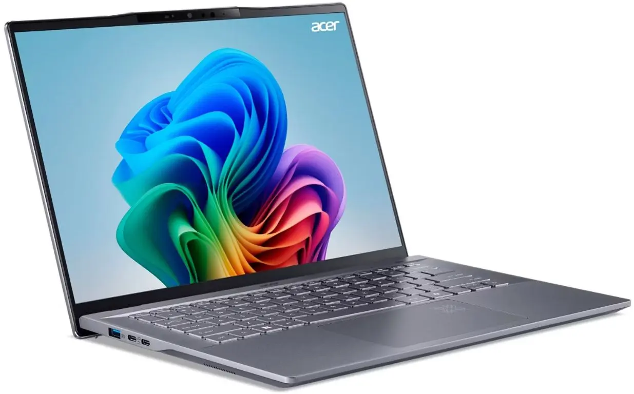 Ноутбук Acer Swift 14 AI SF14-11-X5DB Qualcomm Snapdragon X Plus X1P-64-100 16GB LPDDR5X/1TB SSD W11H (Steel Grey)