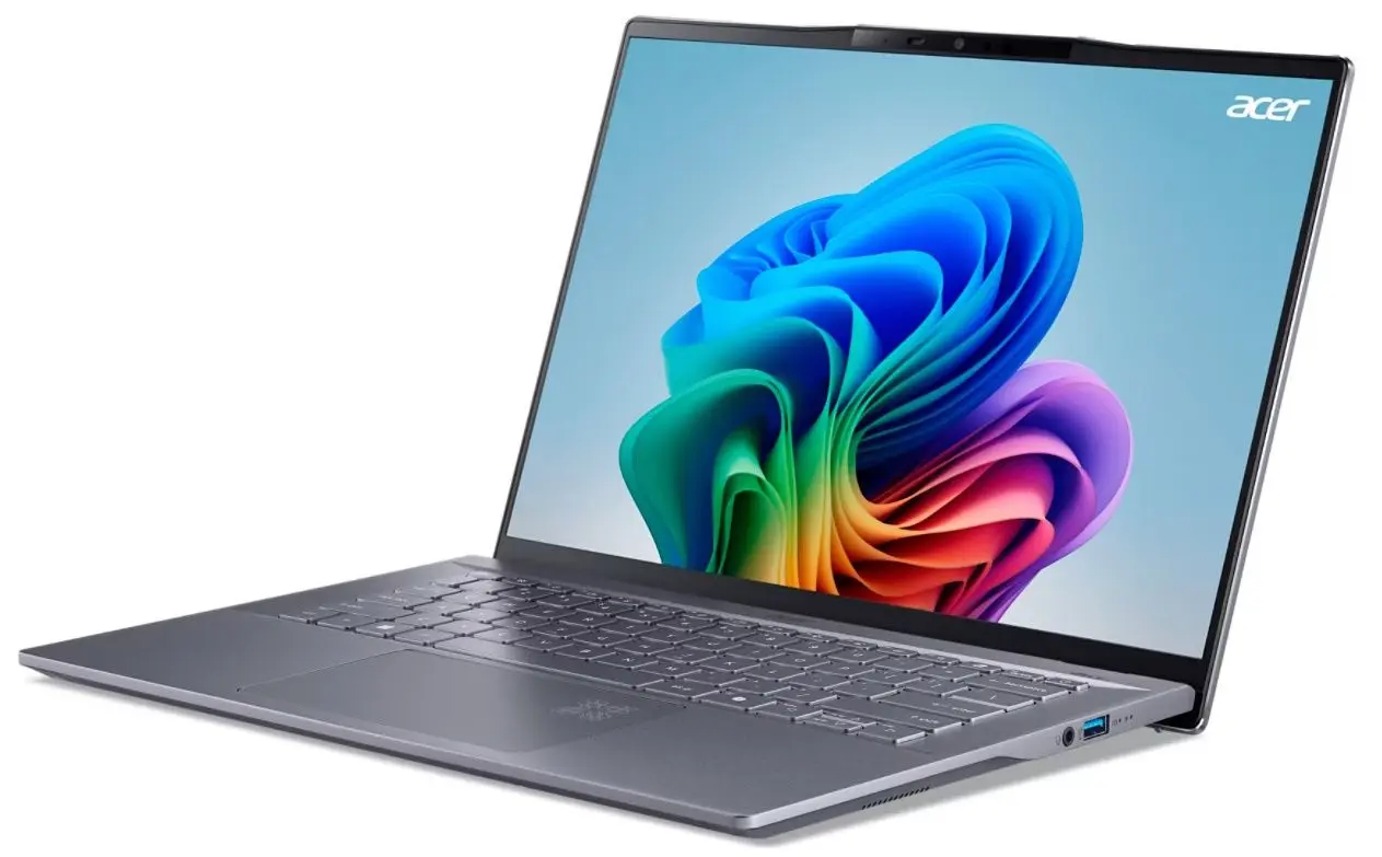 Ноутбук Acer Swift 14 AI SF14-11-X5DB Qualcomm Snapdragon X Plus X1P-64-100 16GB LPDDR5X/1TB SSD W11H (Steel Grey)