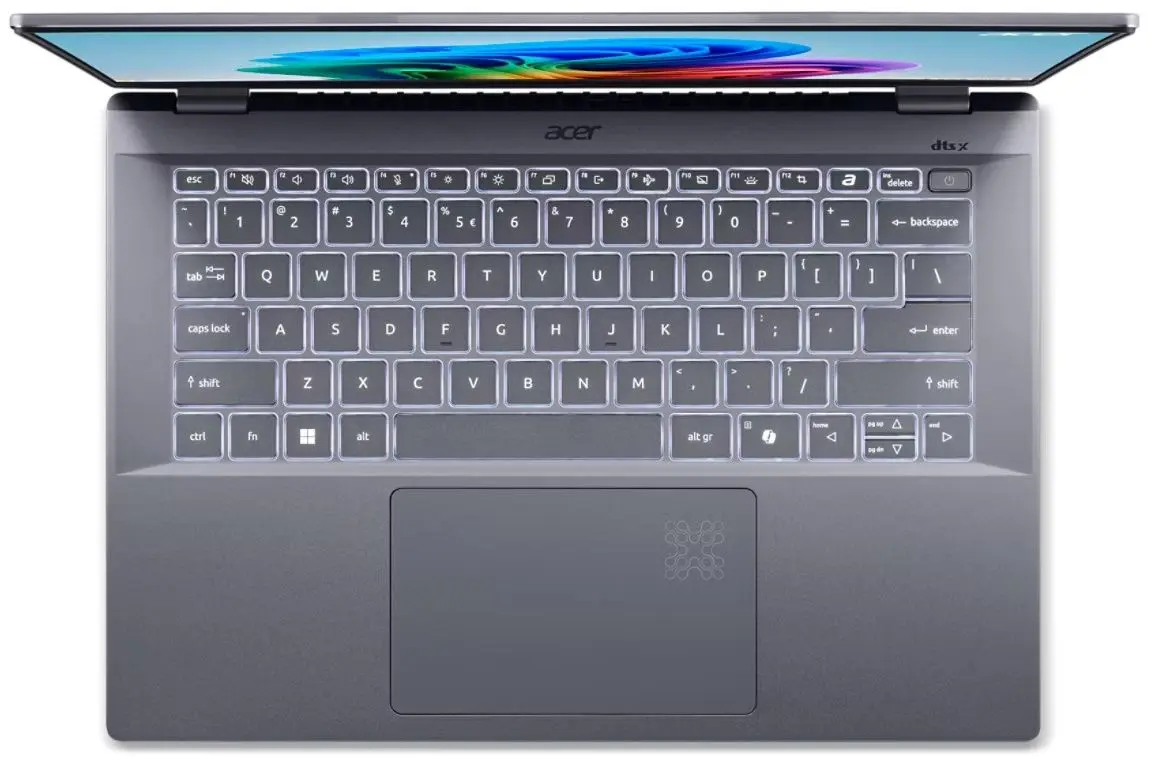 Ноутбук Acer Swift 14 AI SF14-11-X5DB Qualcomm Snapdragon X Plus X1P-64-100 16GB LPDDR5X/1TB SSD W11H (Steel Grey)