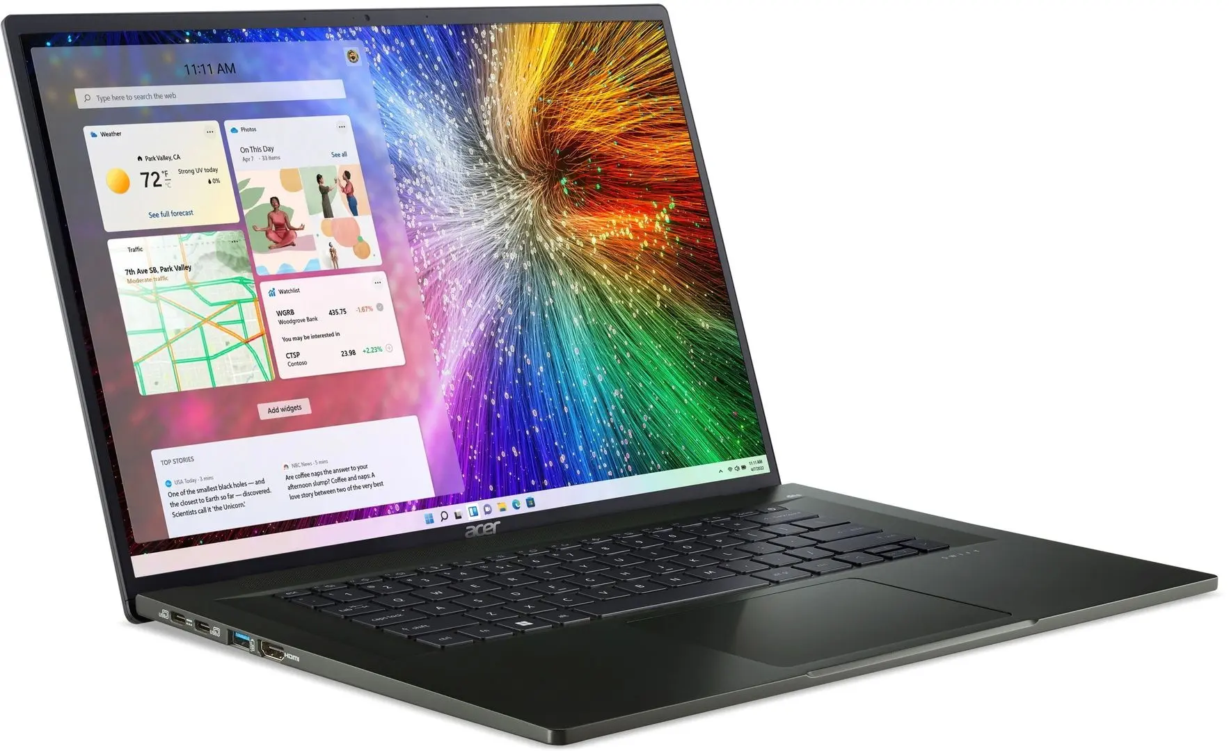 Laptop Acer Swift Edge SFA16-41 AMD Ryzen 7 Pro 6850U 32GB DDR5/1TB SSD/1TB HDD W11Pro (Black)