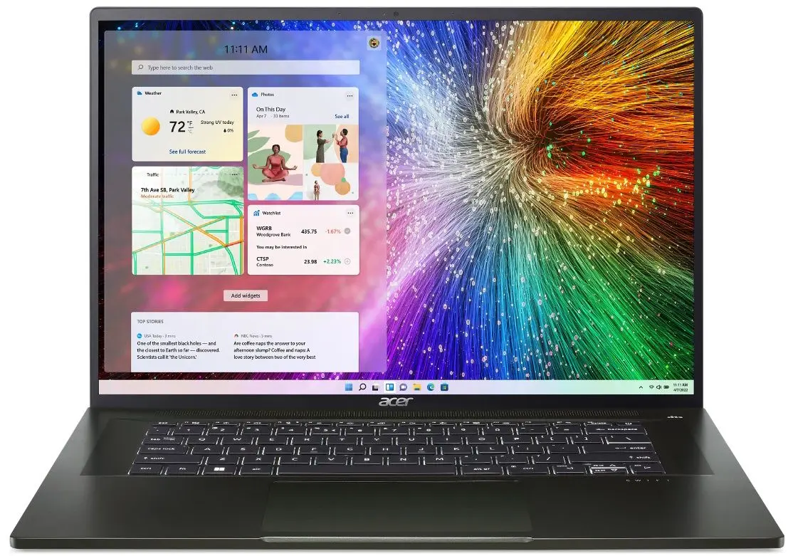 Laptop Acer Swift Edge SFA16-41-R1V7 AMD Ryzen 5 6600U 16GB LPDDR5/512GB SSD W11 Home (Black)