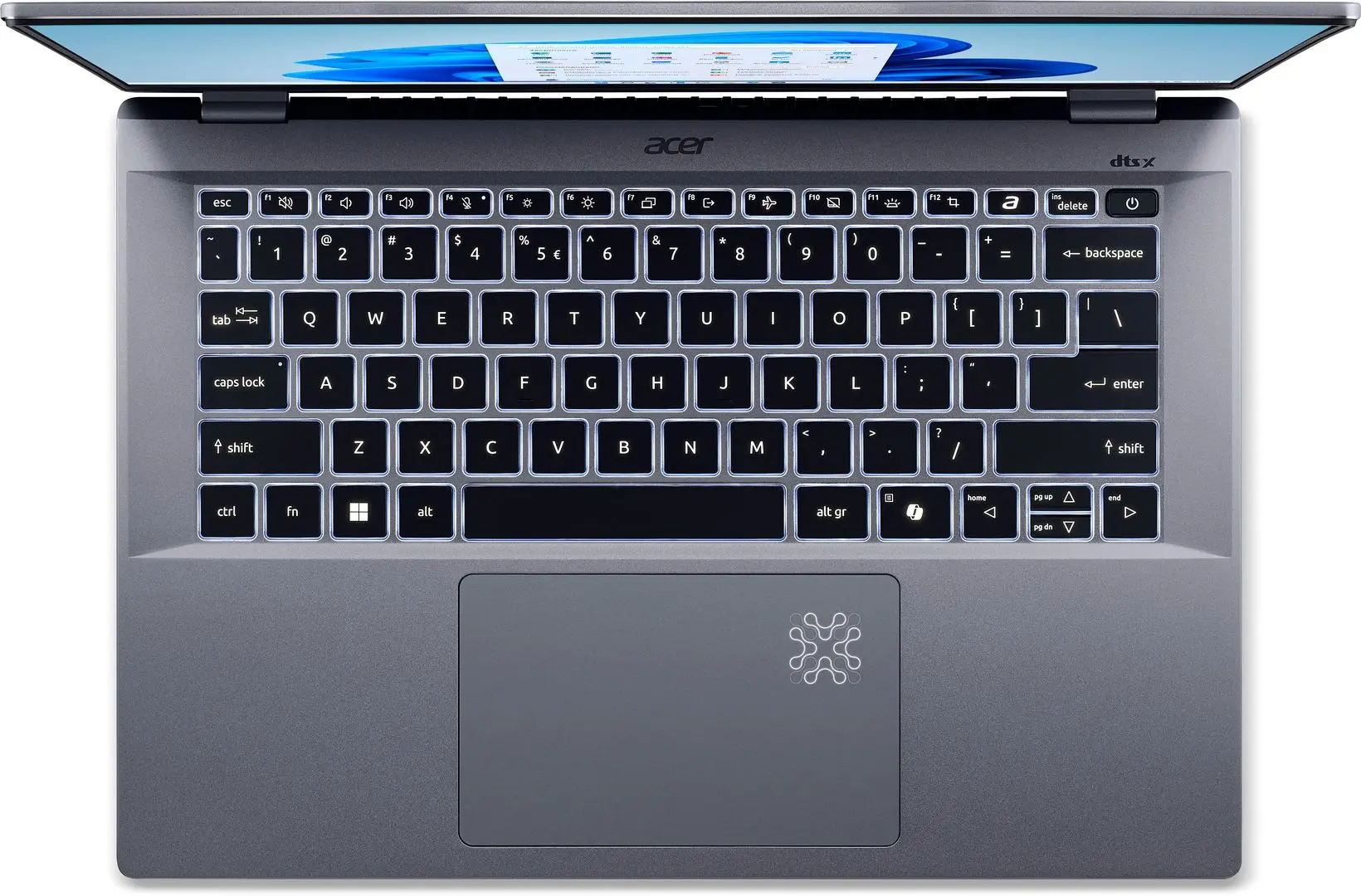 Ноутбук Acer Swift Go 14 AI SFG14-01 Qualcomm Snapdragon X Plus X1P-42-100 1x16GB DDR5/1TB SSD W11H (Steel Grey)