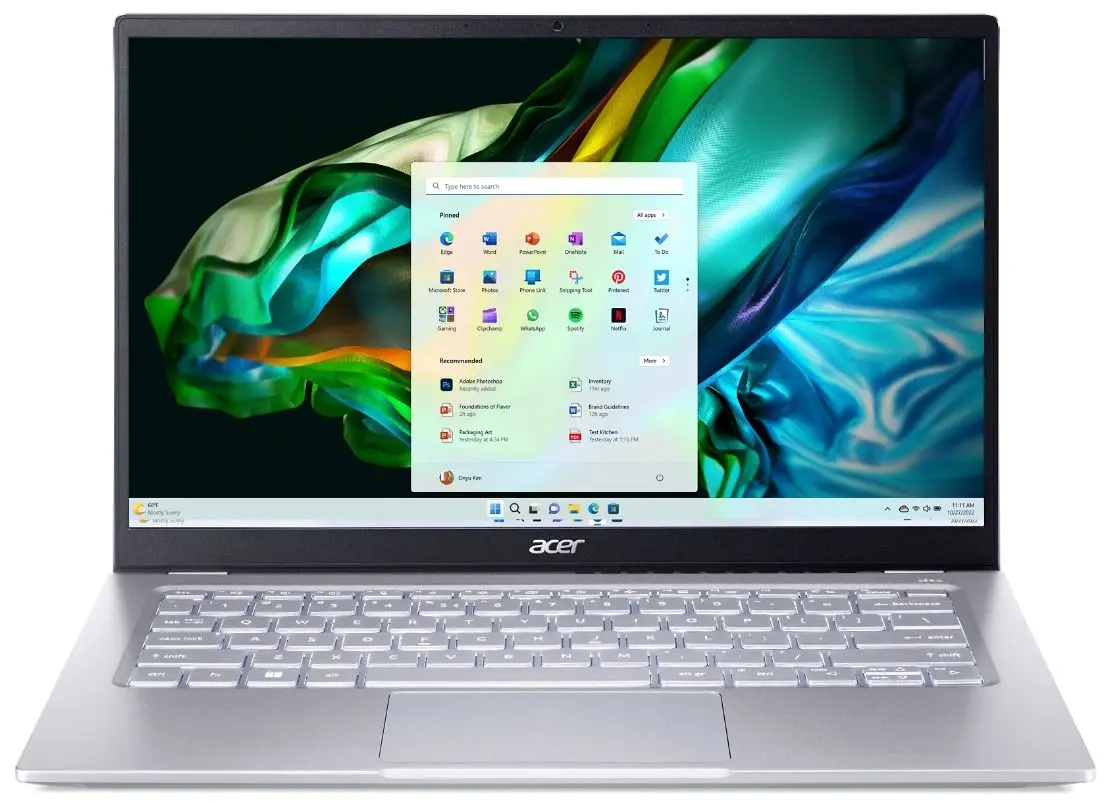 Ноутбук Acer Swift Go 14 SFG14-41-R7AU AMD Ryzen 5 7530U 16GB LPDDR4X/512GB SSD (Silver)