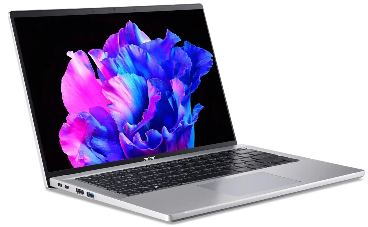 Laptop Acer Swift Go 14 SFG14-71-589R Intel Core i5-13500H 16GB LPDDR5/512GB SSD W11 Home (Silver)