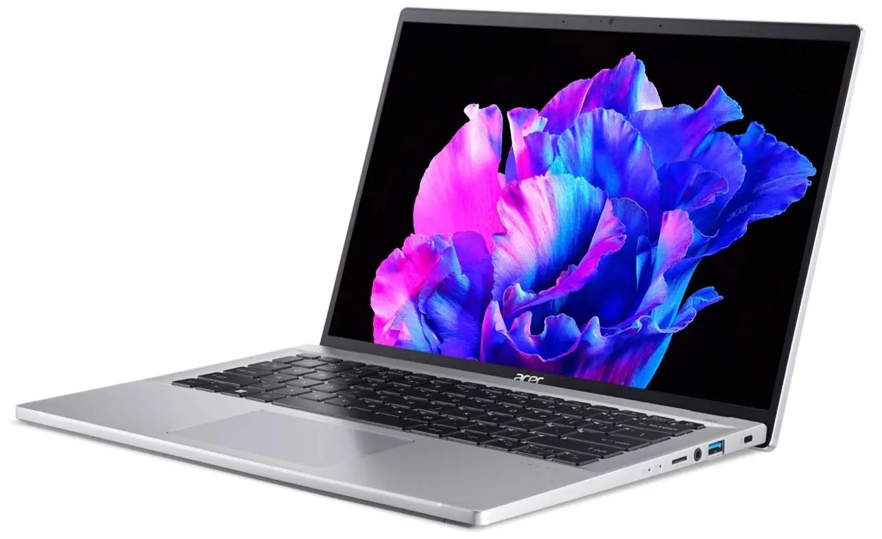 Laptop Acer Swift Go 14 SFG14-71-589R Intel Core i5-13500H 16GB LPDDR5/512GB SSD W11 Home (Silver)