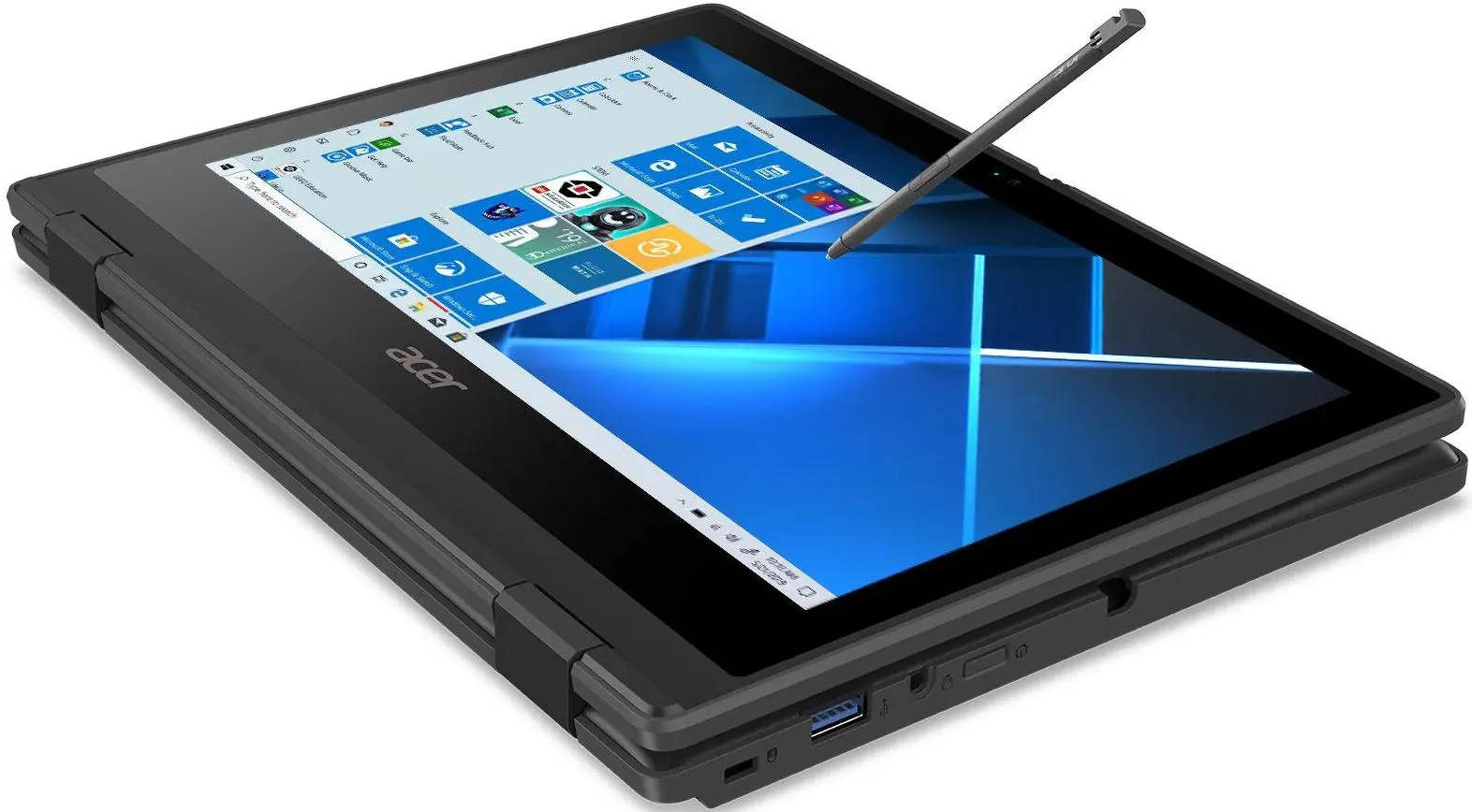 Ноутбук Acer TravelMate Spin B3 TMB311RN-31-P8XZ Intel Pentium Silver N5030 4Gb DDR4/128Gb SSD W10Pro (Black) - 5