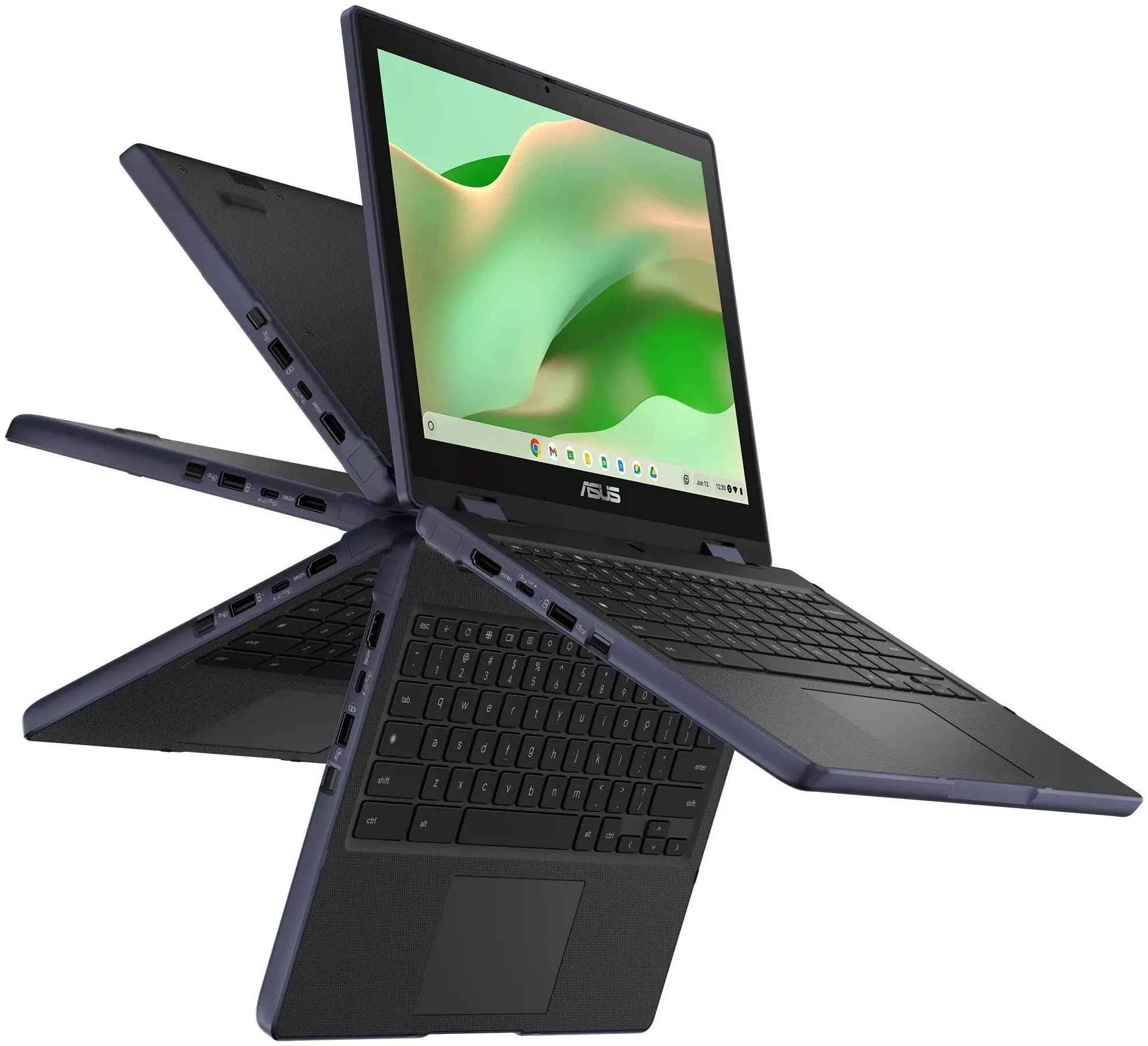 Laptop Asus Chromebook CR12 Flip N250 8GB/64GB ChromeOS (Mineral Grey)