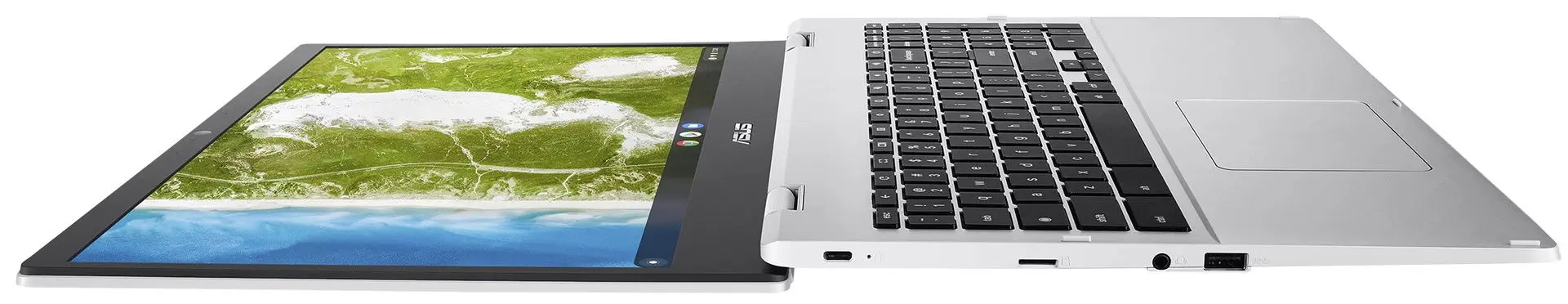 Laptop Asus Chromebook CX1500CKA-EJ0061 Intel Celeron N4500 4GB LPDDR4/64GB eMMC (Transparent Silver)