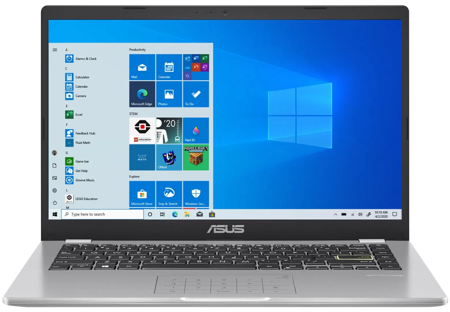 Ноутбук Asus E410MA-BV1827 Intel Celeron N4020 4GB DDR4/256GB SSD (Dreamy White)