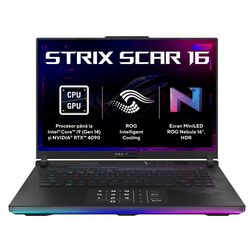 Laptop Asus ROG Strix Scar 16 G634JZR-N4078 Intel Core i9-14900HX 2x32GB DDR5/1TB SSD (Black) Thumb