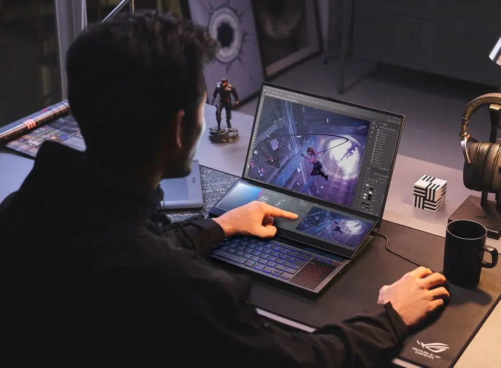 Ноутбук Asus Rog Zephyrus Duo 16 GX650RX AMD Ryzen 9 6900HX 32Gb DDR5/4TB SSD (Black)