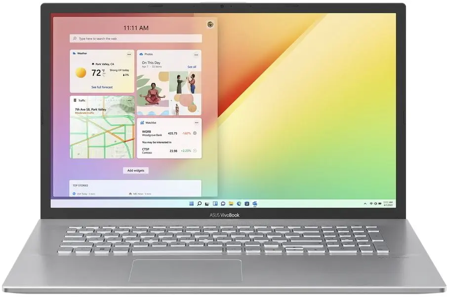 Ноутбук Asus Vivobook 17 X712EA Intel Core i7-1165G7 16GB DDR4/512GB SSD (Silver)