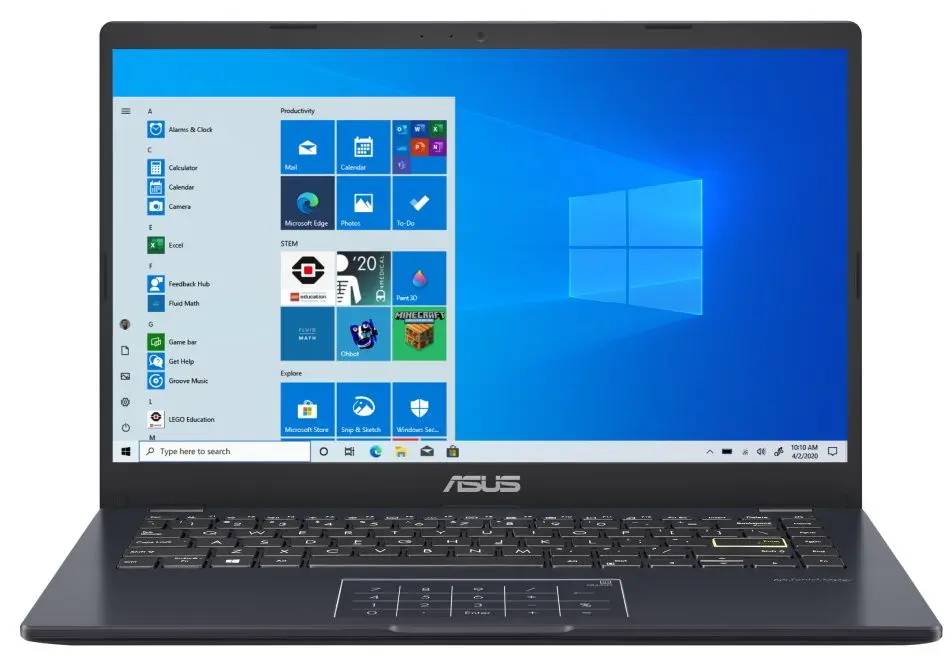 Laptop Asus Vivobook Go E410 E410MA-EK1323WS Intel Celeron N4020 4GB DDR4/128GB SSD W11S (Black)