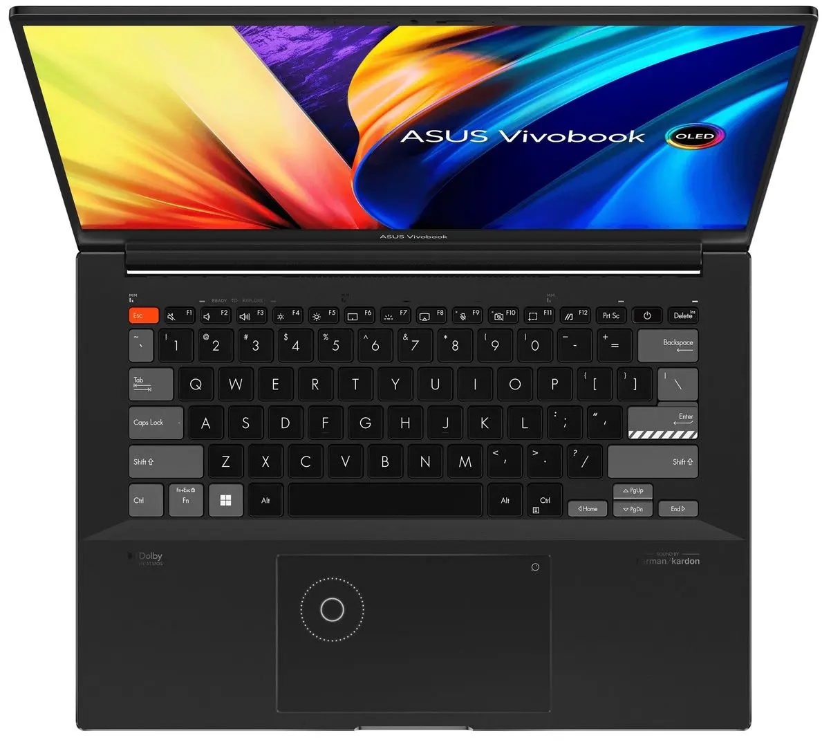 Laptop Asus Vivobook Pro 14X OLED N7401ZE-M9080X Intel Core i9-12900H 32GB DDR5/1TB SSD W11P (Black)