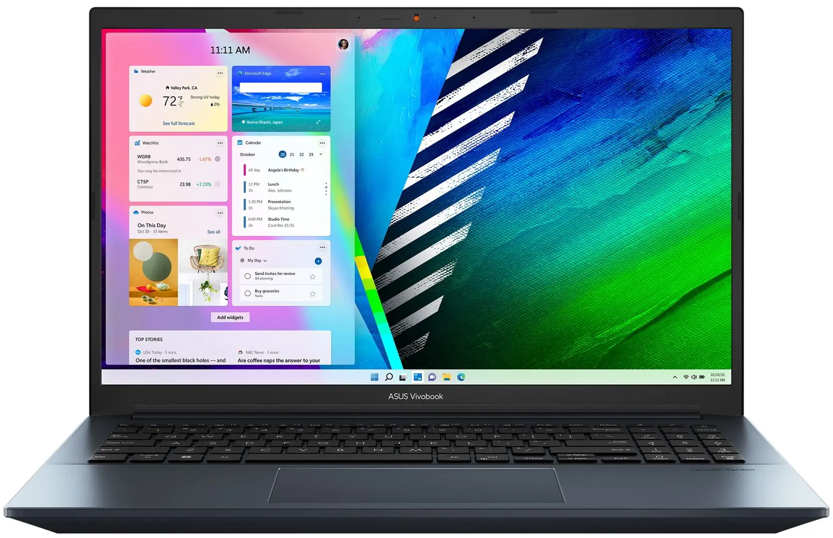 Laptop Asus Vivobook Pro 15 OLED K3500PC Intel Core i7-11370H 16GB DDR4/512GB SSD (Quiet Blue)