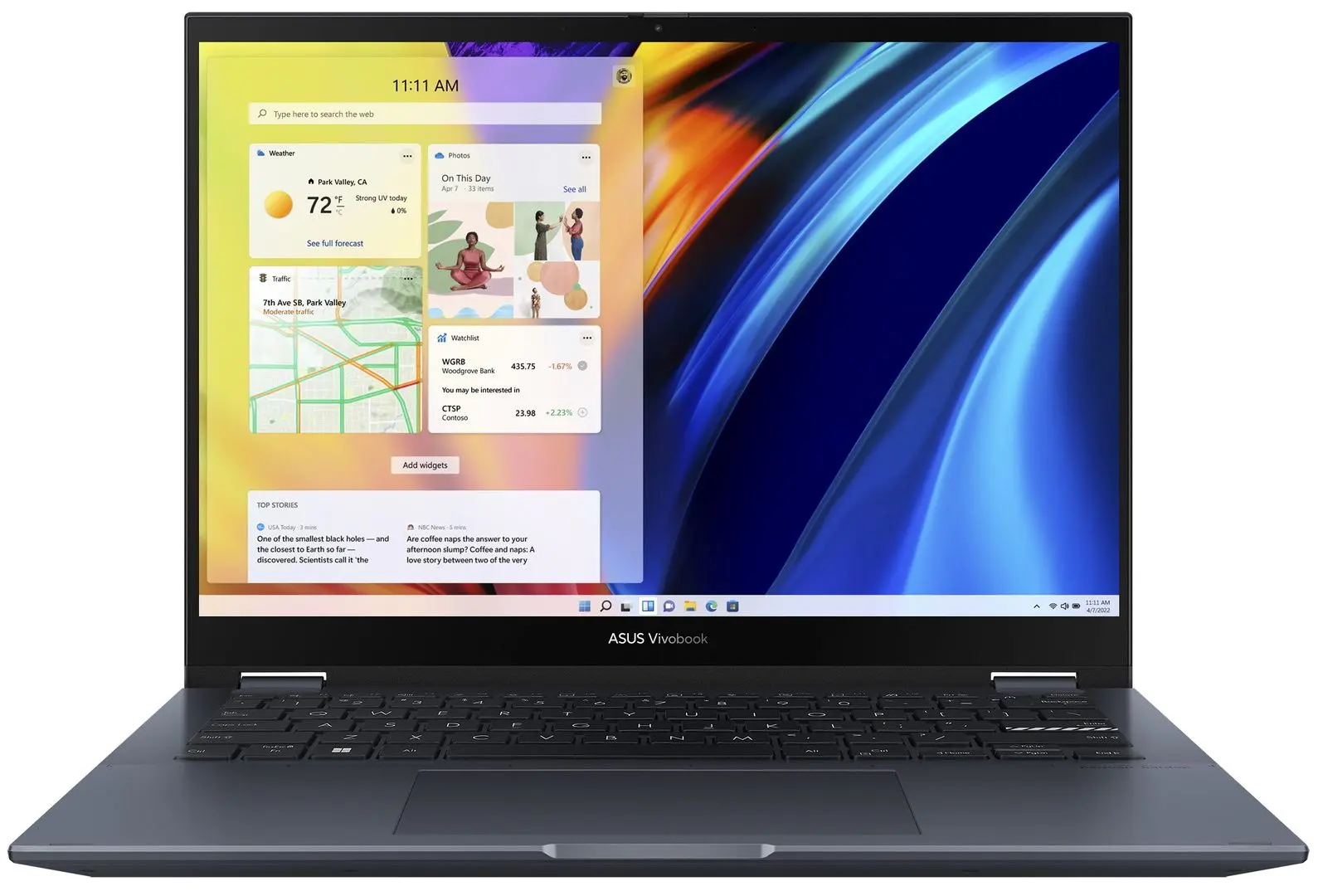 Laptop Asus Vivobook S 14 Flip TN3402QA-LZ022W AMD Ryzen 5 5600H 8GB DDR4/512GB SSD (Quiet Blue)