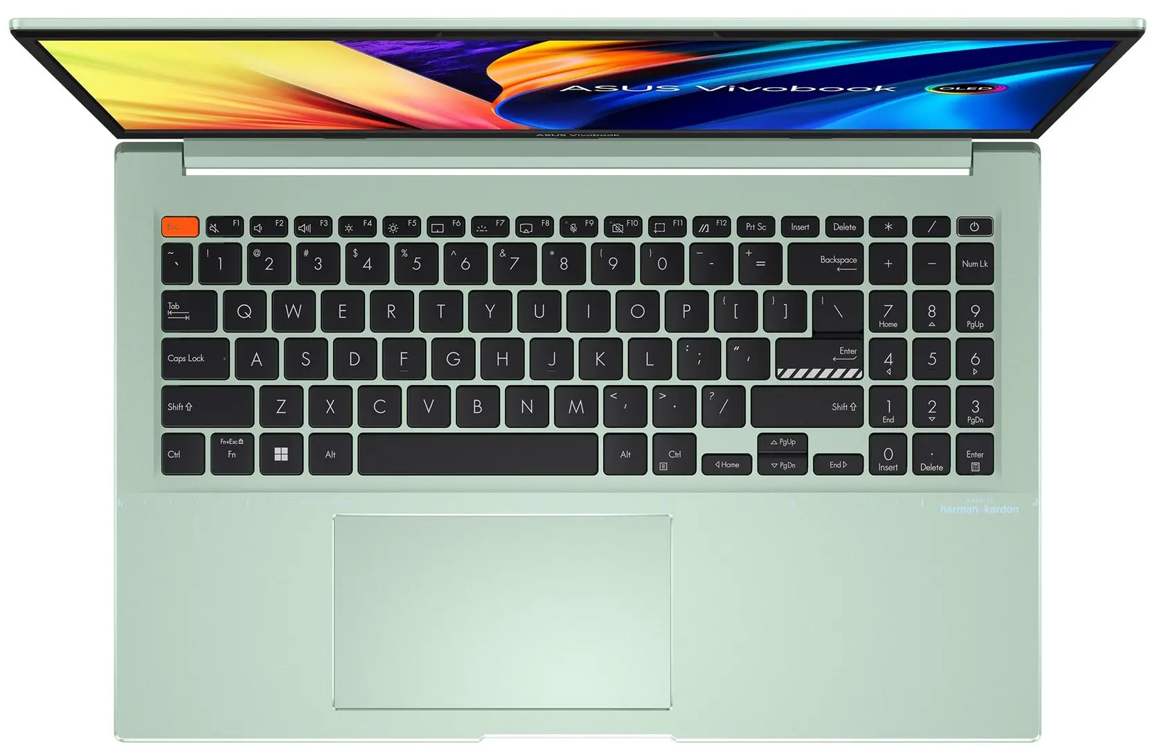 Laptop Asus Vivobook S 15 OLED K3502ZA-MA330X Intel Core i7-12700H 16GB DDR4/1TB SSD W11P (Brave Green)