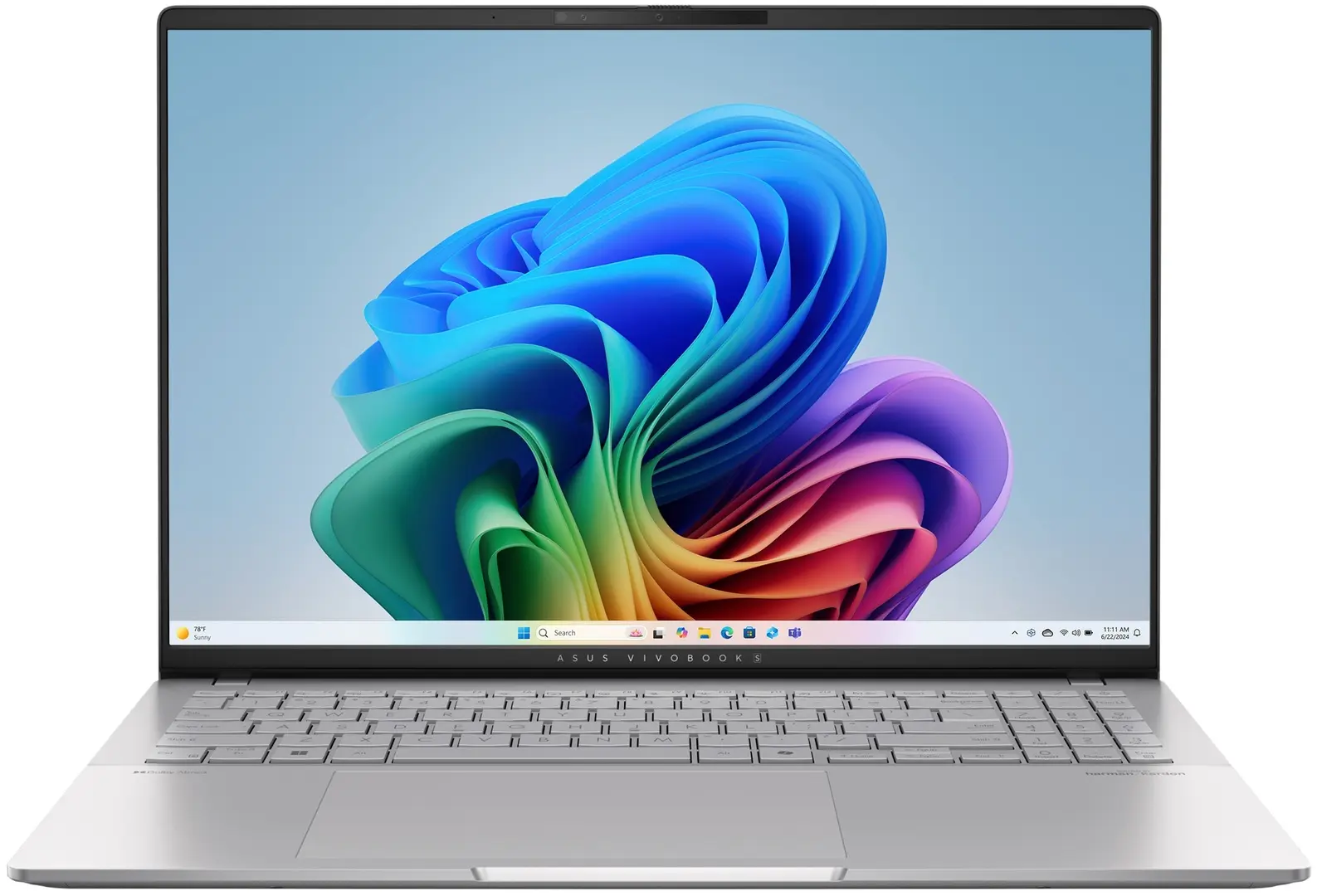 Ноутбук Asus Vivobook S 16 OLED M5606KA AMD Ryzen AI 7 350 1x24GB DDR5/1TB SSD (Cool Silver)
