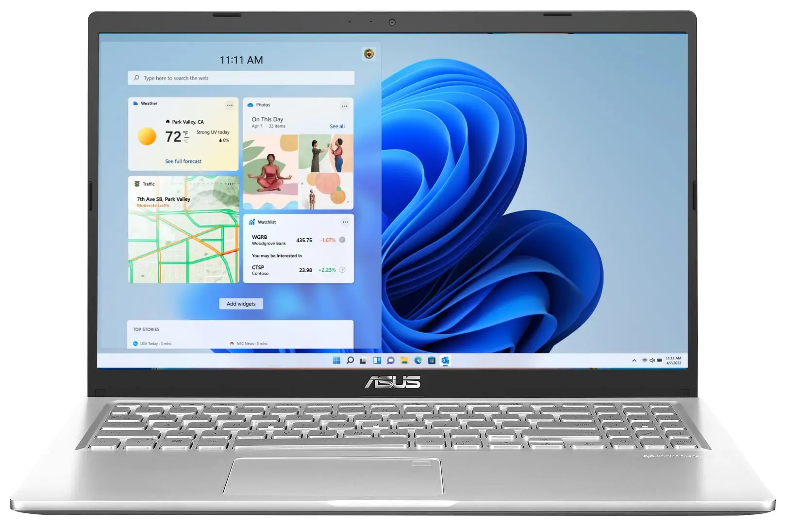 Laptop Asus X515EA-BQ1225W Intel Core i3-1115G4 8GB DDR4/256GB SSD W11Home (Silver)