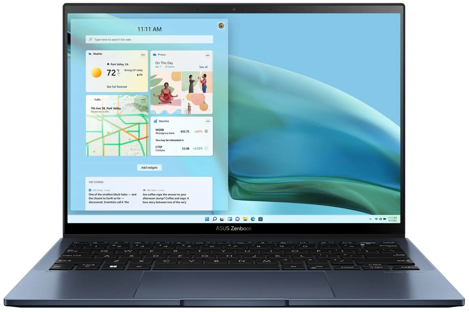 Ноутбук Asus Zenbook 13 UM5302 AMD Ryzen 5 6600U 16GB LPDDR5/512GB SSD W11Home (Blue)
