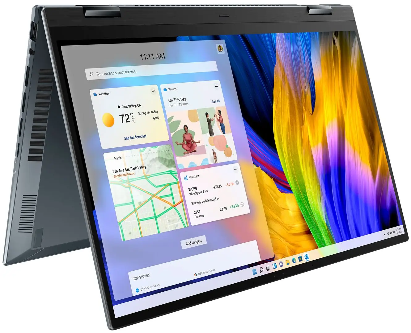 Ноутбук Asus Zenbook 14 Flip OLED UP5401EA-KN110X Intel Core i5-1135G7 8GB DDR4/512GB SSD (Pine Grey) - 2