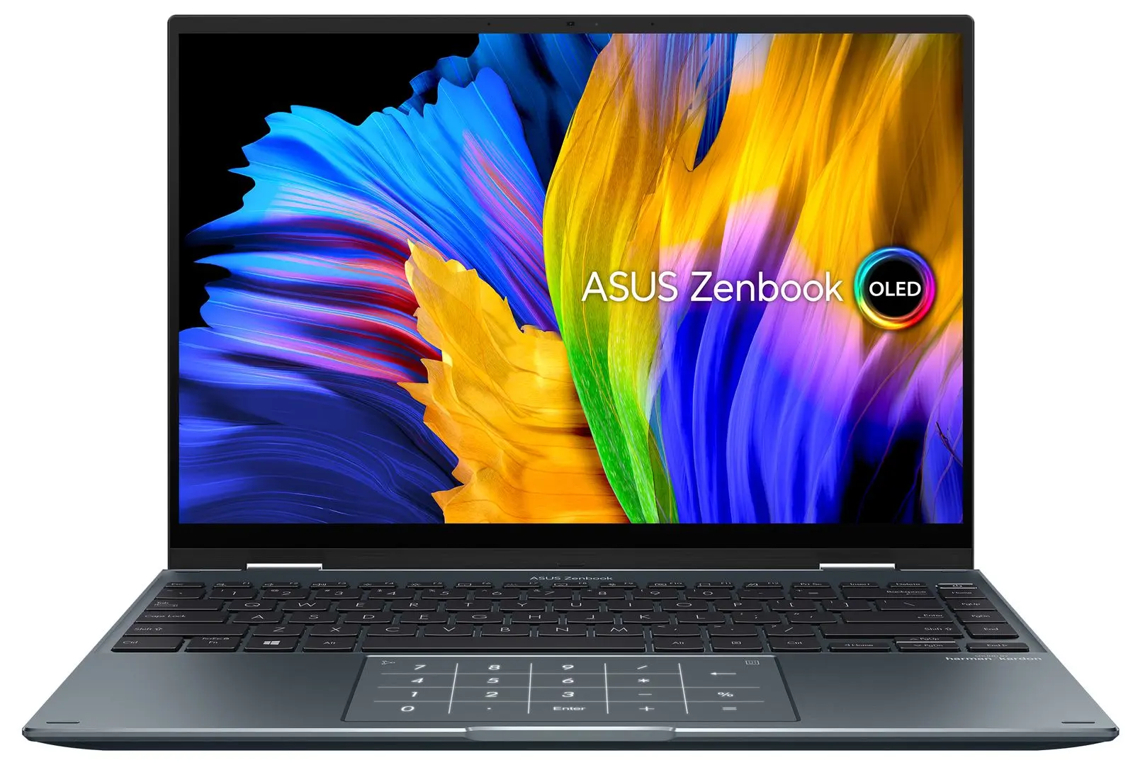 Ноутбук Asus Zenbook 14 Flip OLED UP5401EA-KN110X Intel Core i5-1135G7 8GB DDR4/512GB SSD (Pine Grey)