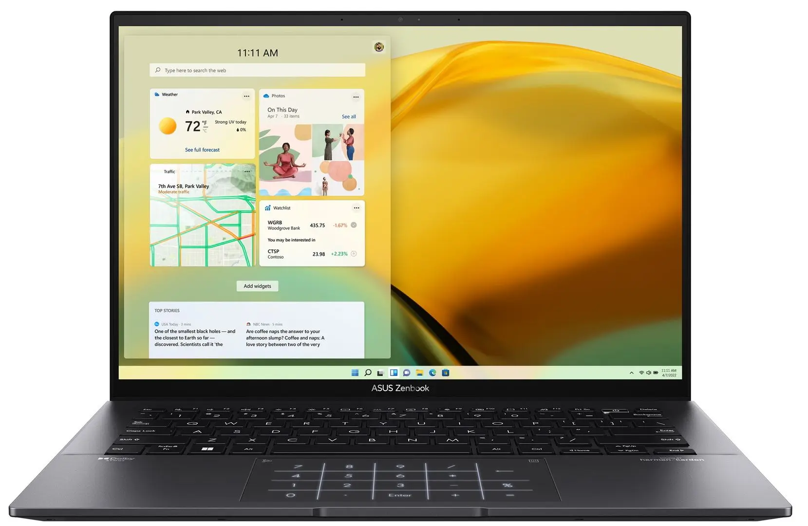 Laptop Asus Zenbook 14 OLED UM3402YA AMD Ryzen 5 5625U 16GB DDR4/512GB SSD (Jade Black)