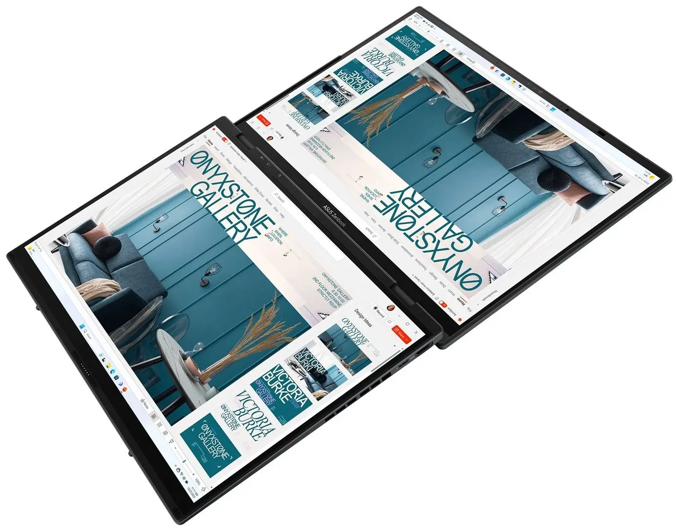 Ноутбук Asus Zenbook Duo OLED UX8406CA Intel Core Ultra 9 285H 1x32GB DDR5/2TB SSD W11H (Inkwell Gray) - 5