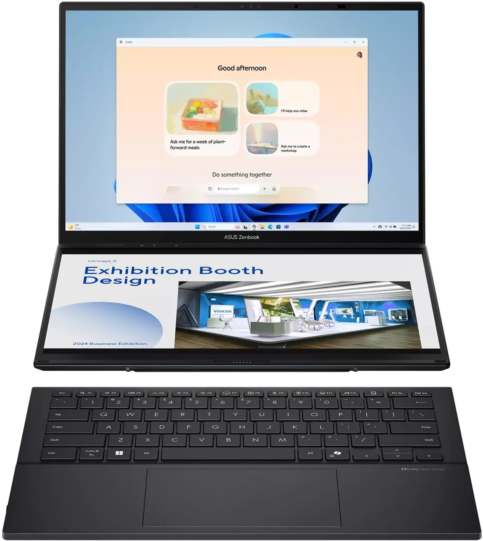 Ноутбук Asus Zenbook Duo OLED UX8406CA Ultra 9 285H 32GB/1TB W11P (Inkwell Gray)