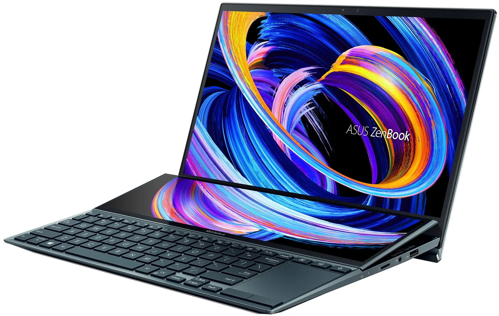 Laptop Asus Zenbook Duo UX482EG Intel Core i7-1165G7 16GB DDR4/512GB SSD (Blue)