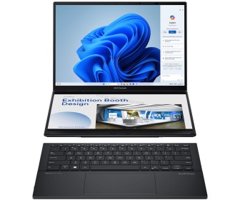 Ноутбук Asus Zenbook Duo UX8406MA-PZ043X Intel Core Ultra 9 185H 32GB LPDDR5X /2TB SSD W11P (Inkwell Gray)