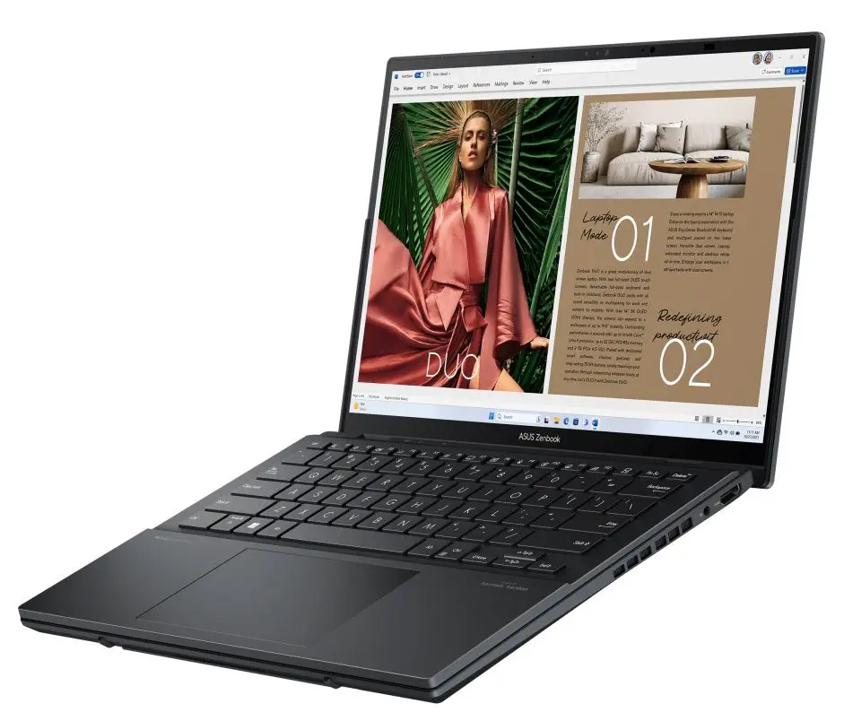 Ноутбук Asus Zenbook Duo UX8406MA-PZ075X Intel Core Ultra 7 155H 1x16GB DDR5/1TB SSD (Inkwell Grey) - 3