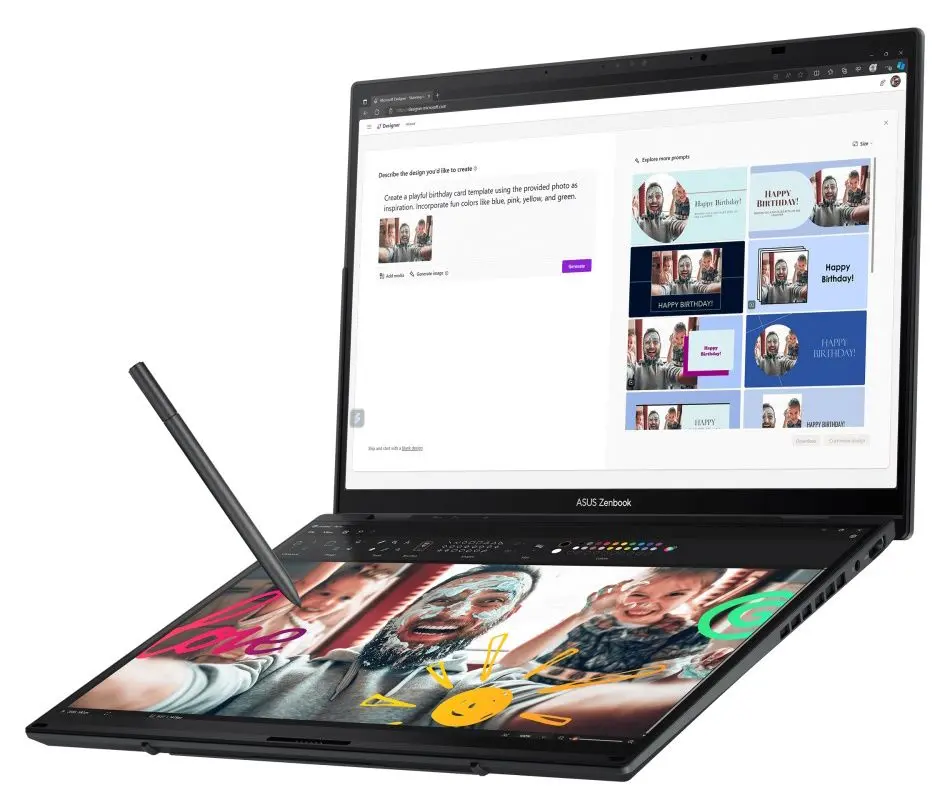 Ноутбук Asus Zenbook Duo UX8406MA-PZ075X Intel Core Ultra 7 155H 1x16GB DDR5/1TB SSD (Inkwell Grey) - 4