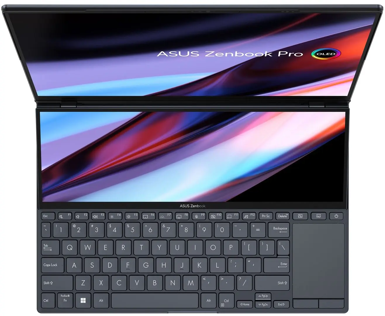 Laptop Asus Zenbook Pro 14 Duo OLED UX8402ZE-M3062X Intel Core i9-12900H 32GB DDR5/2TB SSD W11P (Tech Black)