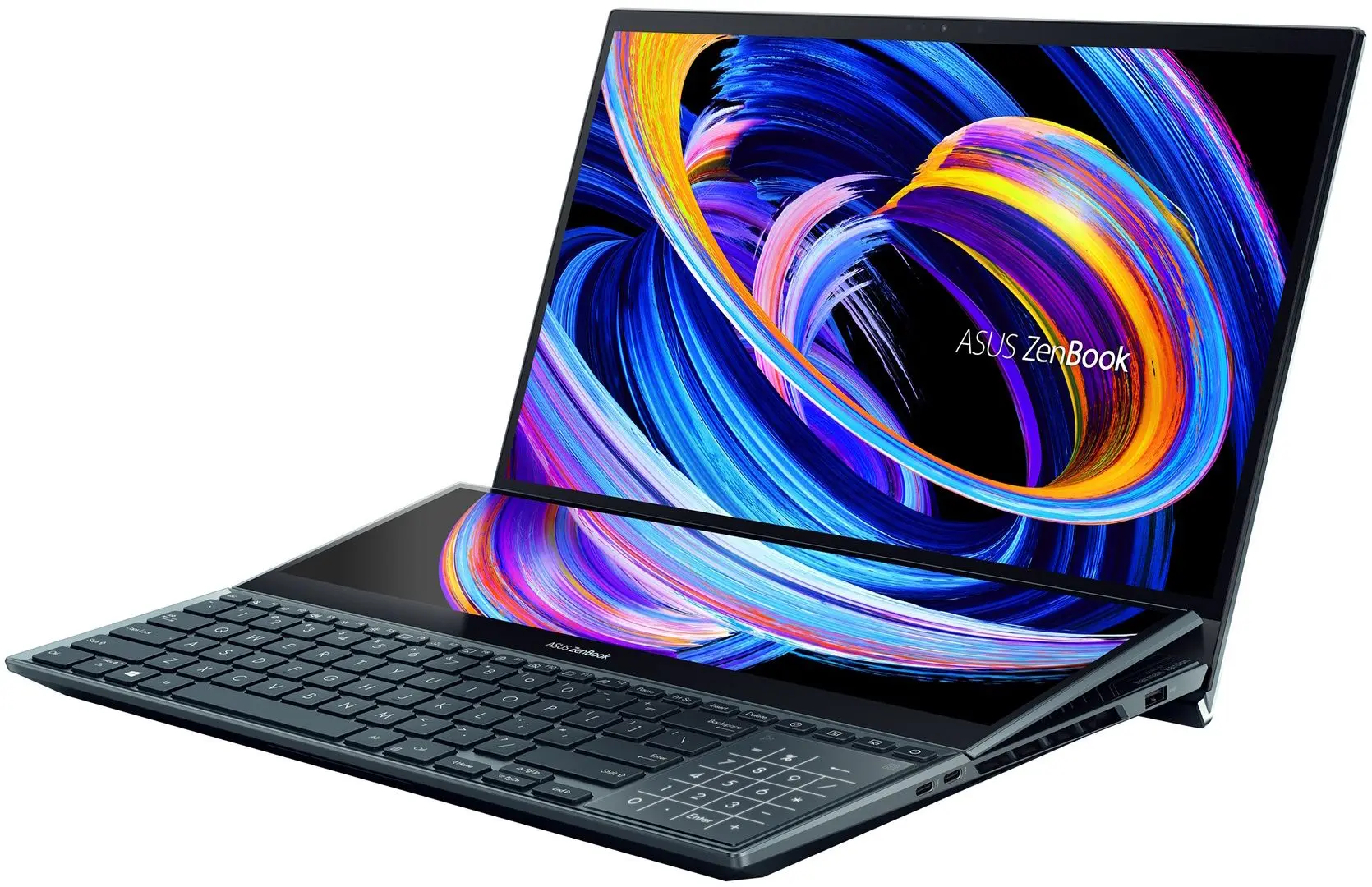 Laptop Asus ZenBook Pro Duo 15 OLED UX582ZW-H2021X Intel Core i7-12700H 32GB DDR5/1TB SSD (Celestial Blue) - 3
