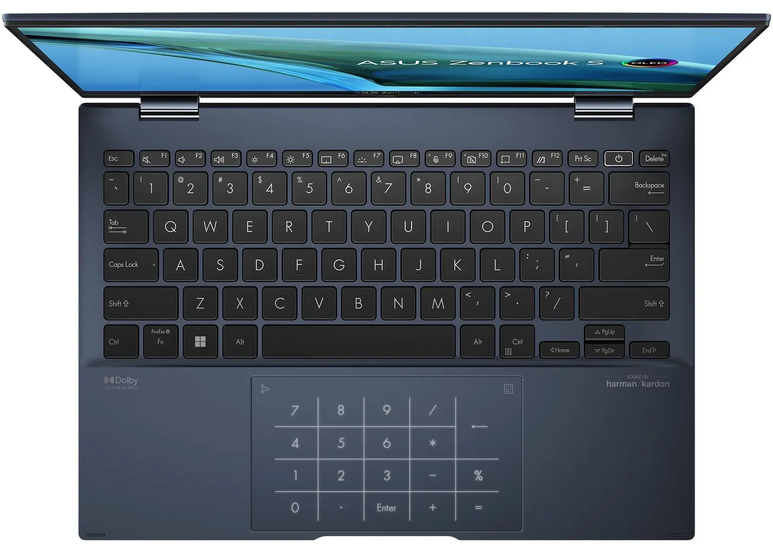 Ноутбук Asus Zenbook S 13 Flip OLED UP5302ZA-LX084X Intel Core i7-1260P 16GB DDR5/1TB SSD (Ponder Blue)