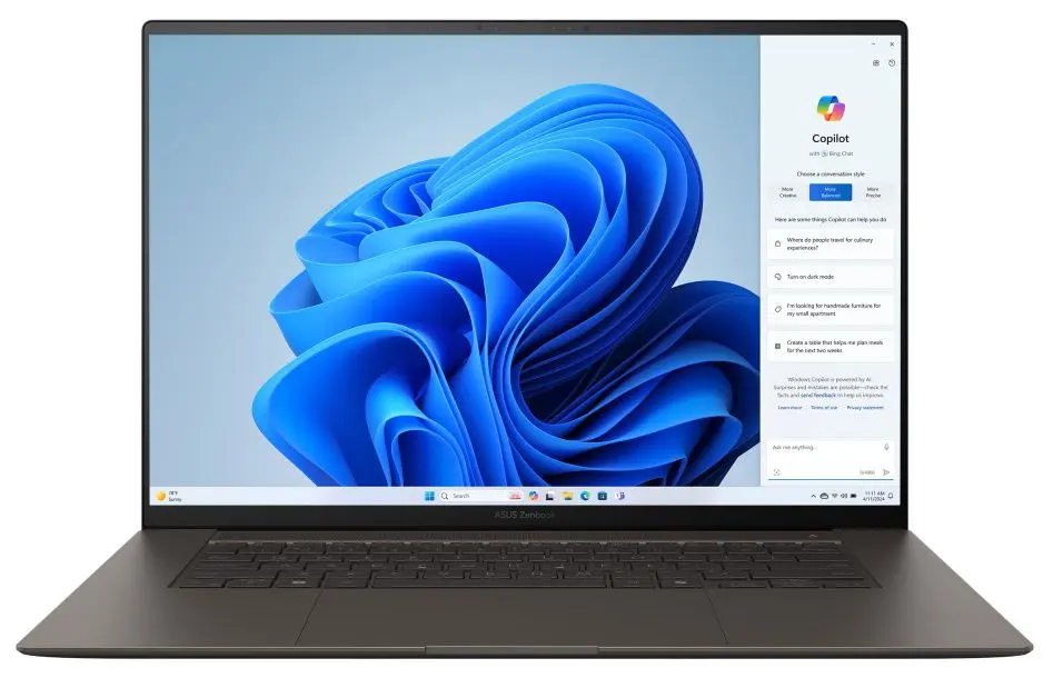 Ноутбук Asus Zenbook S16 UM5606WA-RJ241X AMD Ryzen AI 9 HX 370 32GB LPDDR5X/2TB SSD W11P (Zumaia Grey)