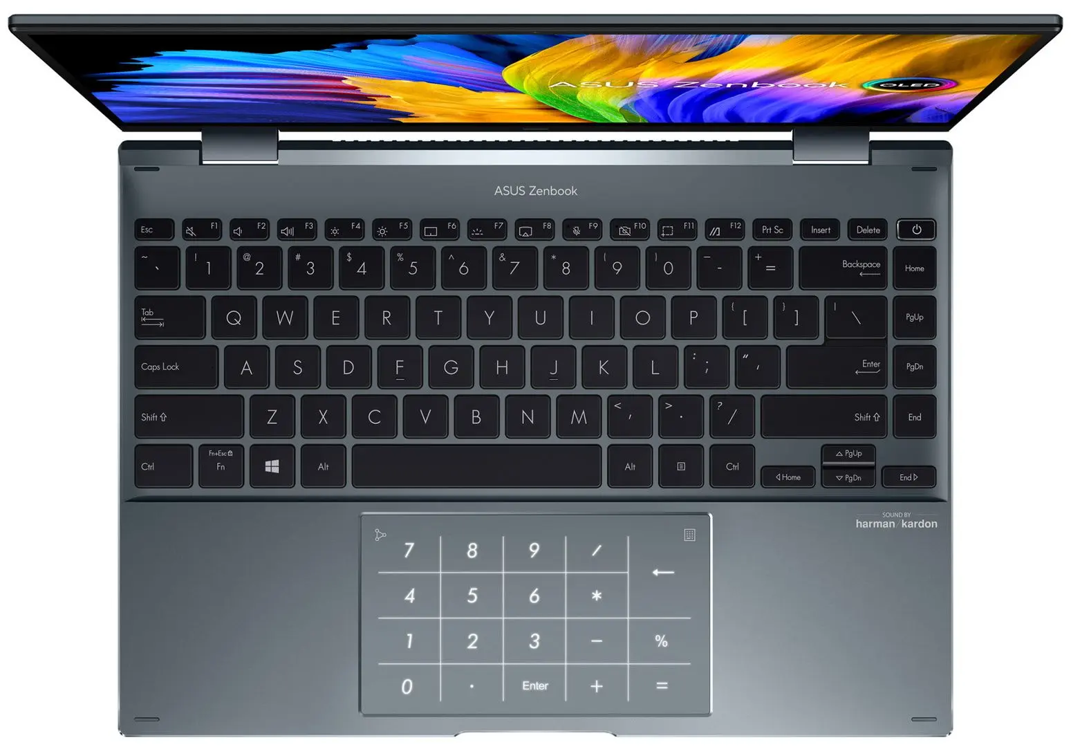 Ноутбук Zenbook 14 Flip OLED UP5401EA Core i5-1135G7 8GB DDR4/256GB SSD (Pine Grey)