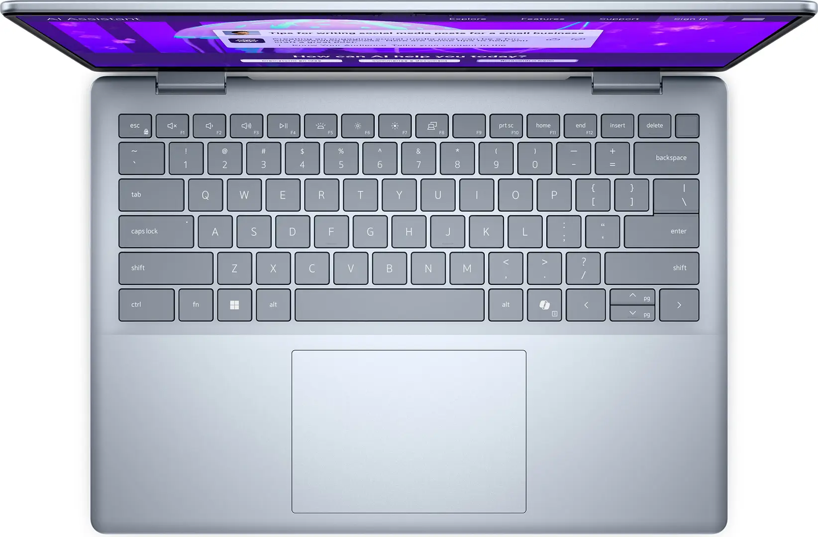 Ноутбук Dell 14 Plus Intel Core Ultra 7 258V 32GB LPDDR5X/1TB SSD W11Pro (Ice Blue)