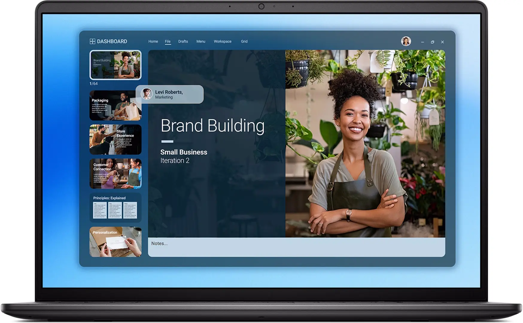 Ноутбук Dell 16 DC16250 Intel Core 5 120U 16GB/512GB Linux Ubuntu (Carbon Black)