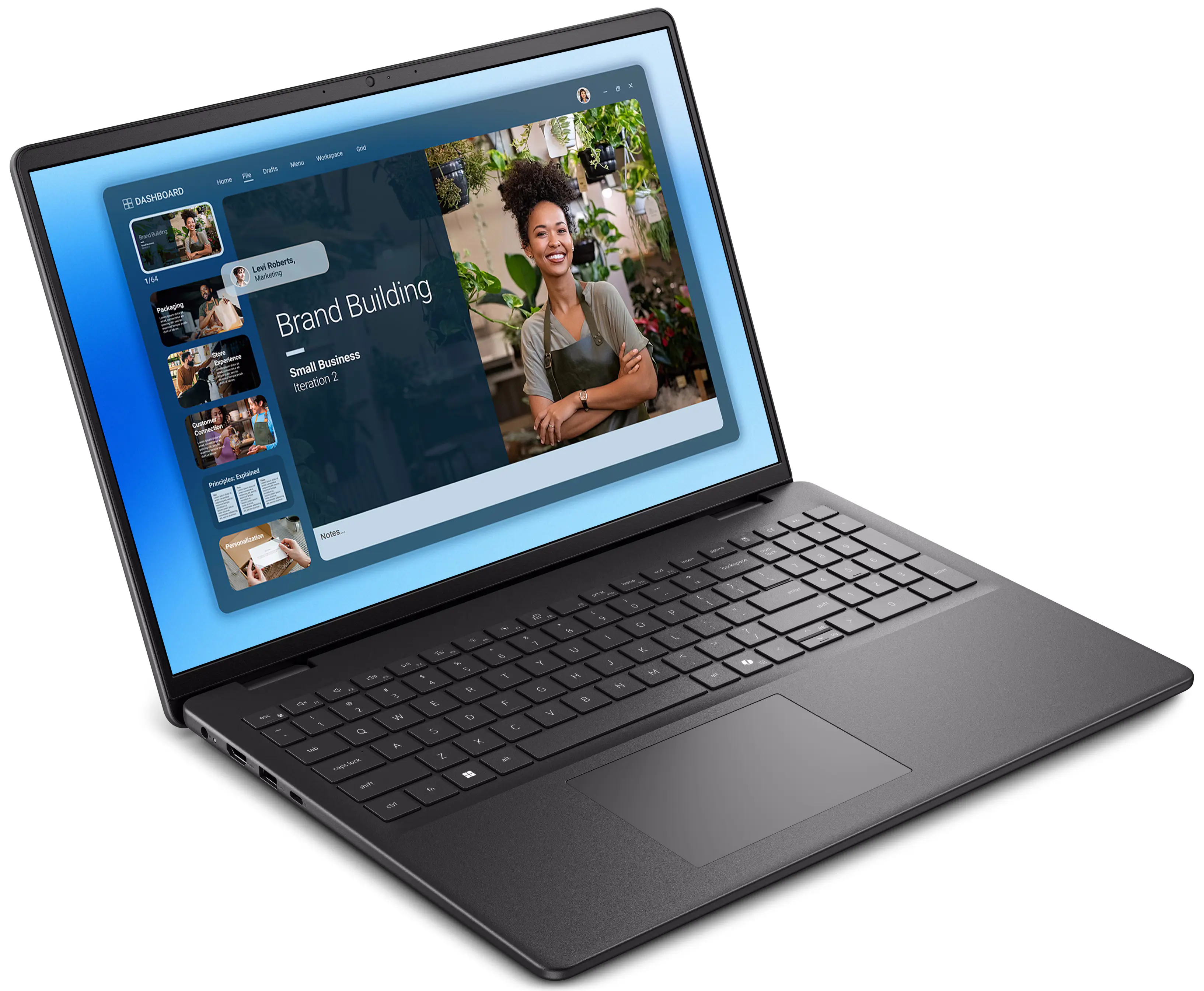 Ноутбук Dell 16 Intel Core 7 150U 16GB/1TB Win11Home (Carbon Black) - 2