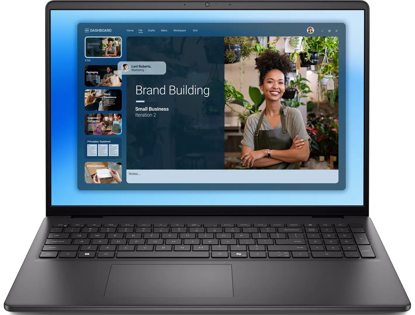 Ноутбук Dell 16 Intel Core 7 150U 16GB/1TB Win11Home (Carbon Black)