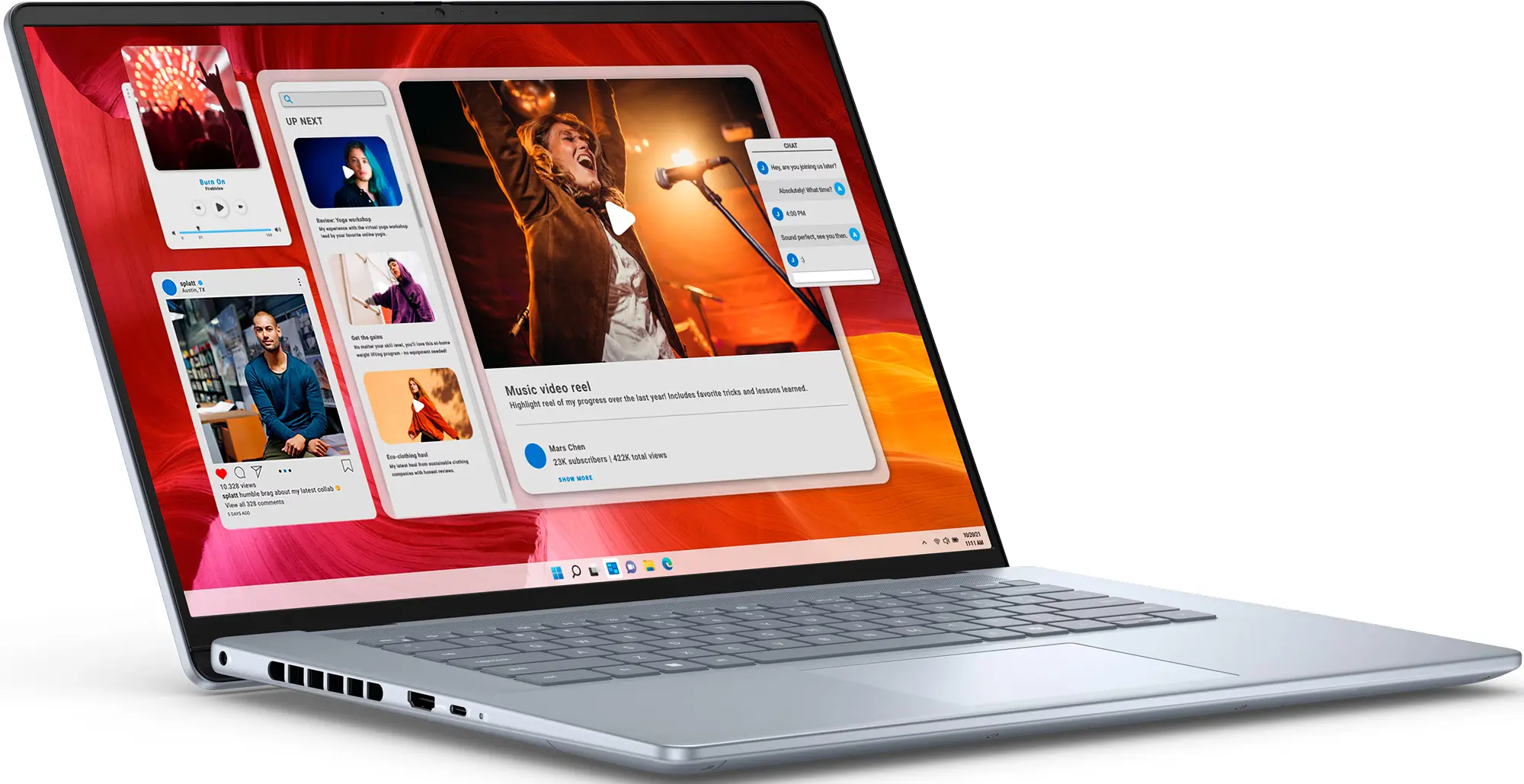 Ноутбук Dell 16 Plus Intel Core Ultra 7 256V 32GB LPDDR5X/512GB SSD W11Pro (Ice Blue)